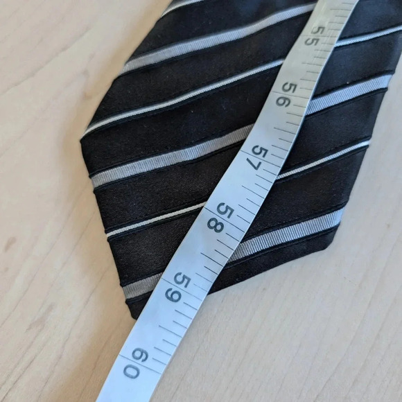 🇮🇹CANALI black striped tie - Picture 10 of 10